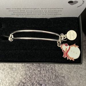 Cute Alex and Ani Snowman Bracelet